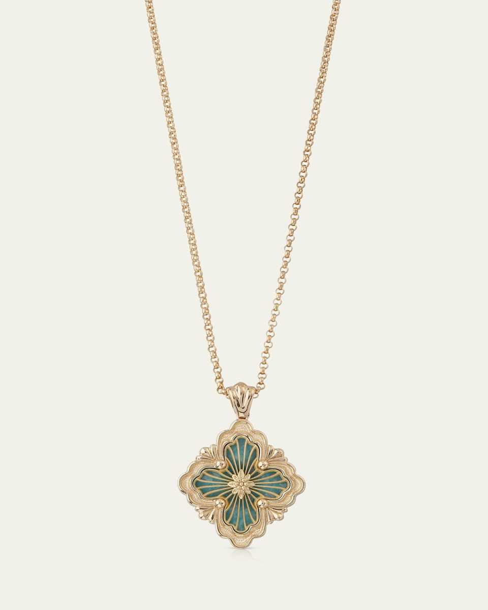 Opera Tulle 18K Yellow Gold Amazonite Pendant Necklace